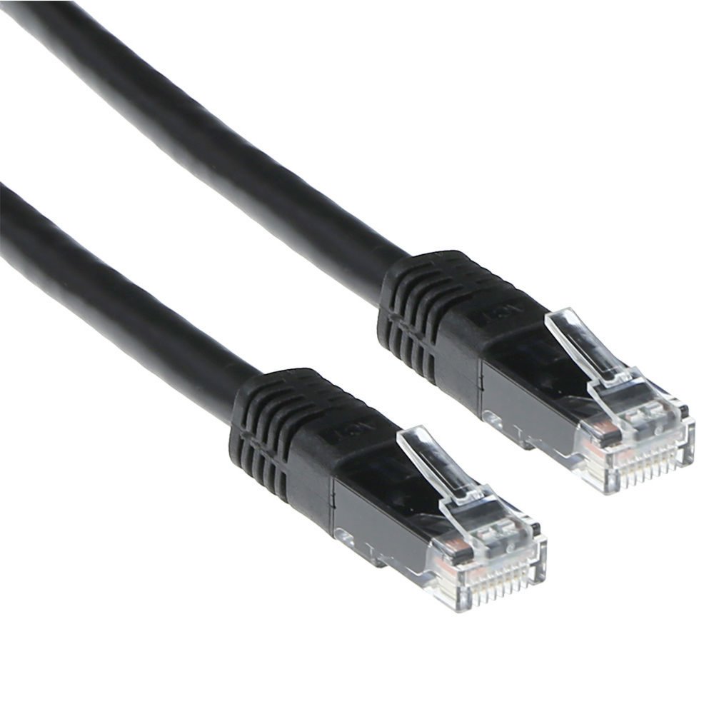 ACT netwerkkabel | Cat5e | U/UTP (UTP) | 15 m | Zwart - Matmuis - Matmuis